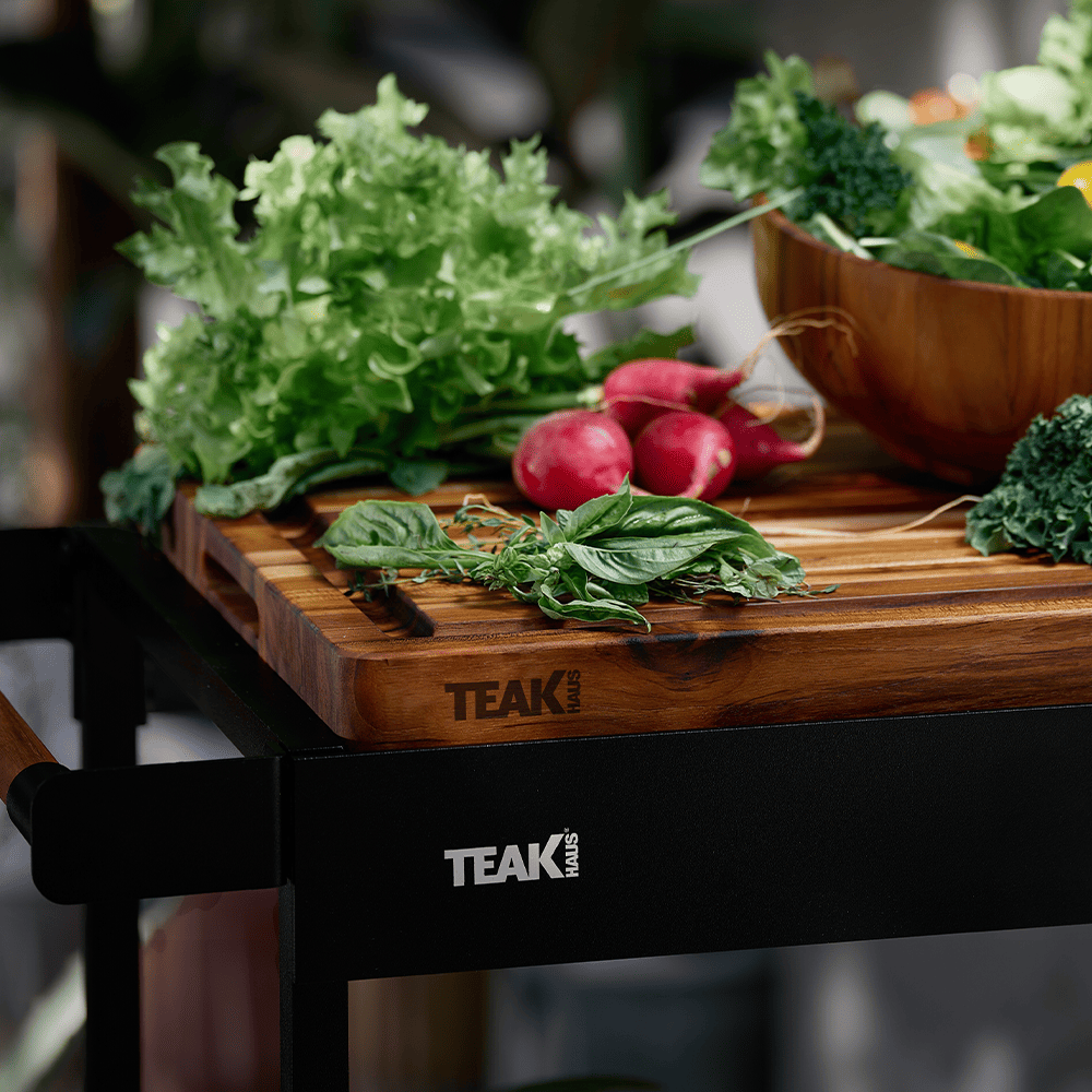Rover Block Cart (S) — Compact Teak Kitchen Station 1601