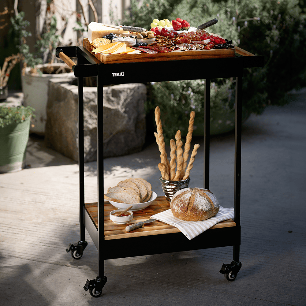 Rover Block Cart (S) — Compact Teak Kitchen Station 1601